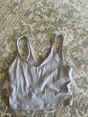 Everyday V-Neck Bralette Crop Top - Light Gray